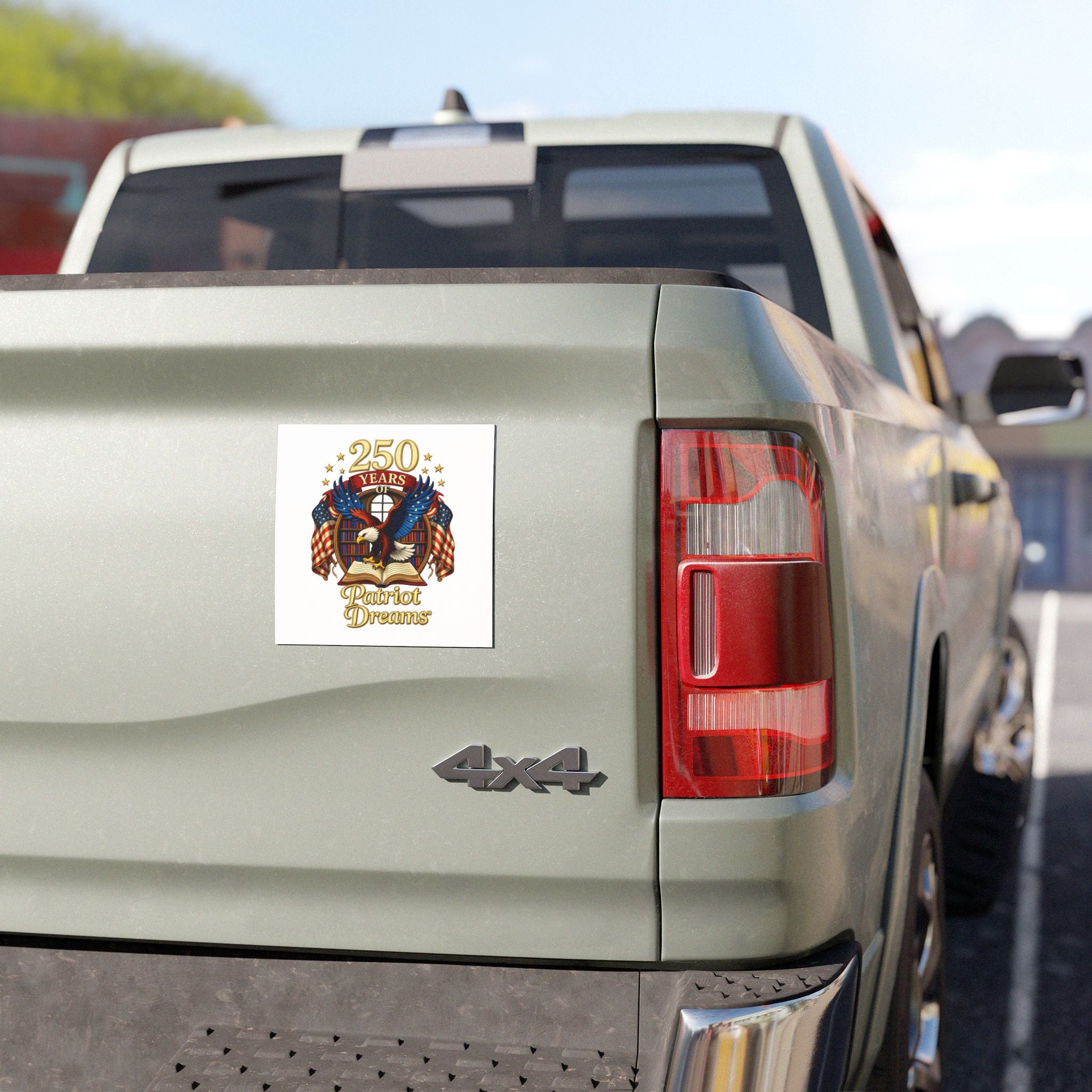 Celebrate 250 Years Golden | Patriot Dreams | Car Magnetic Decal