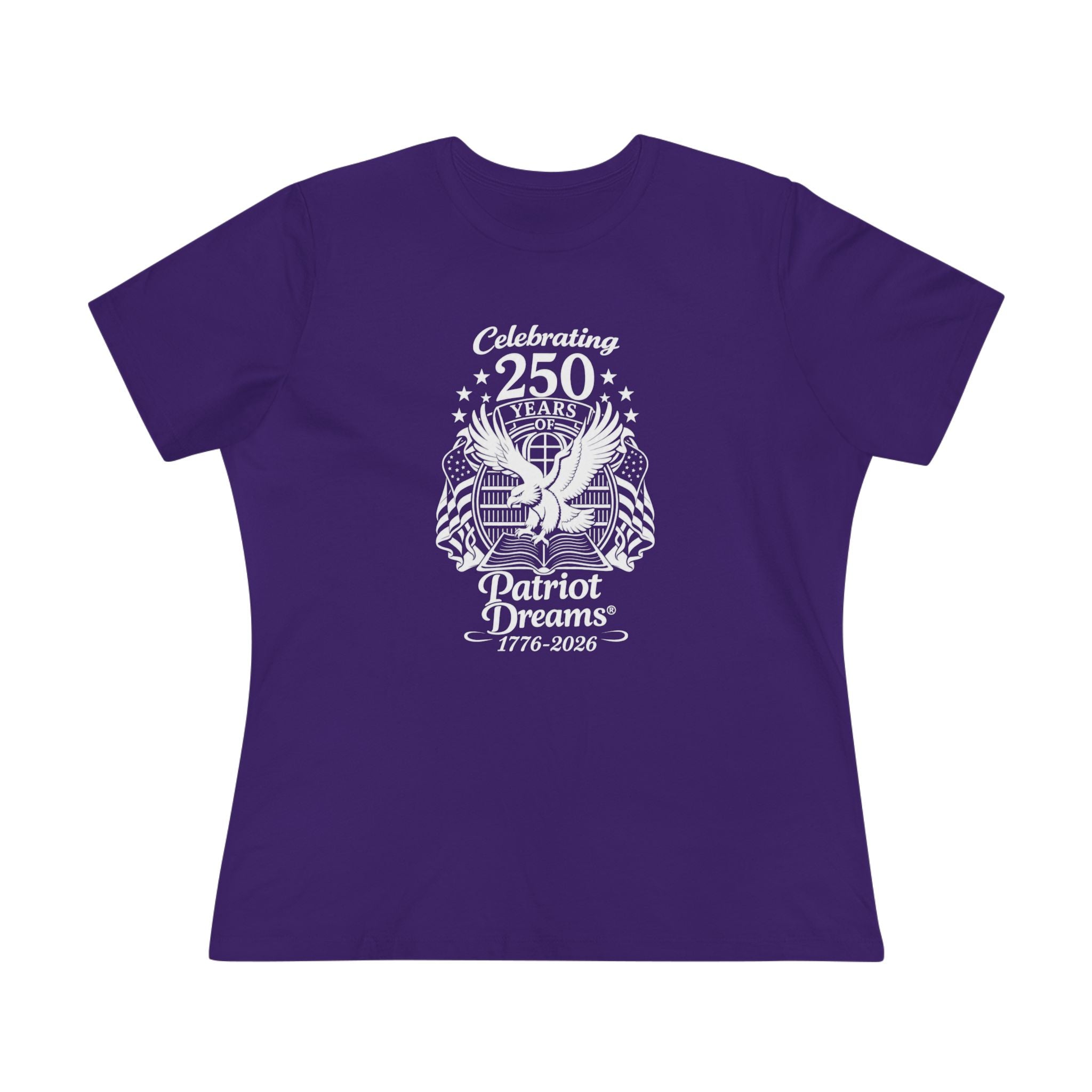 Celebrate 250 Years | White Logo | Patriot Dreams | Women's Relaxed T-Shirt