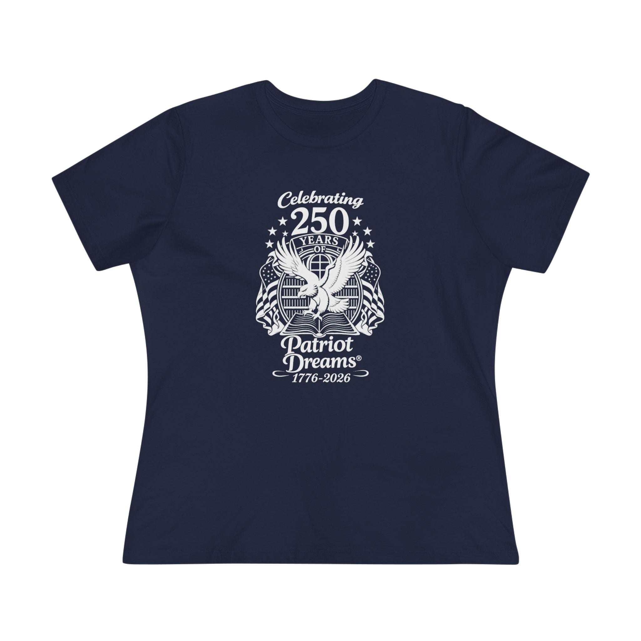 Celebrate 250 Years | White Logo | Patriot Dreams | Women's Relaxed T-Shirt