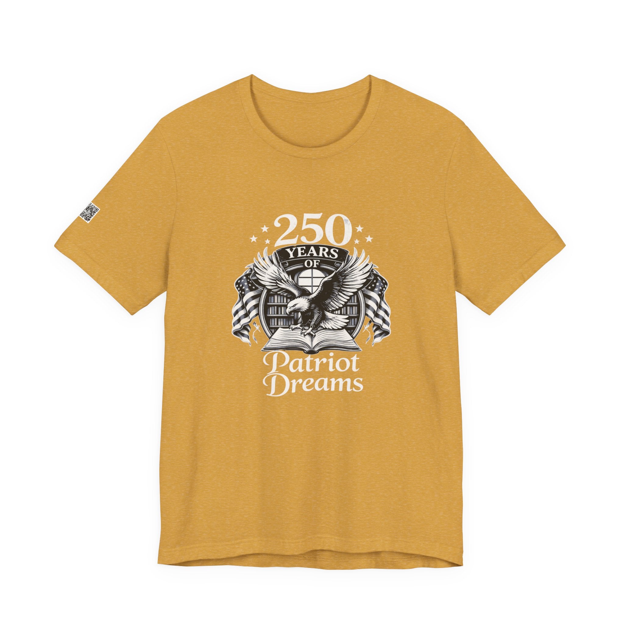 Celebrate 250 Years | Patriot Dreams | BW Logo | Jersey Unisex T-Shirt