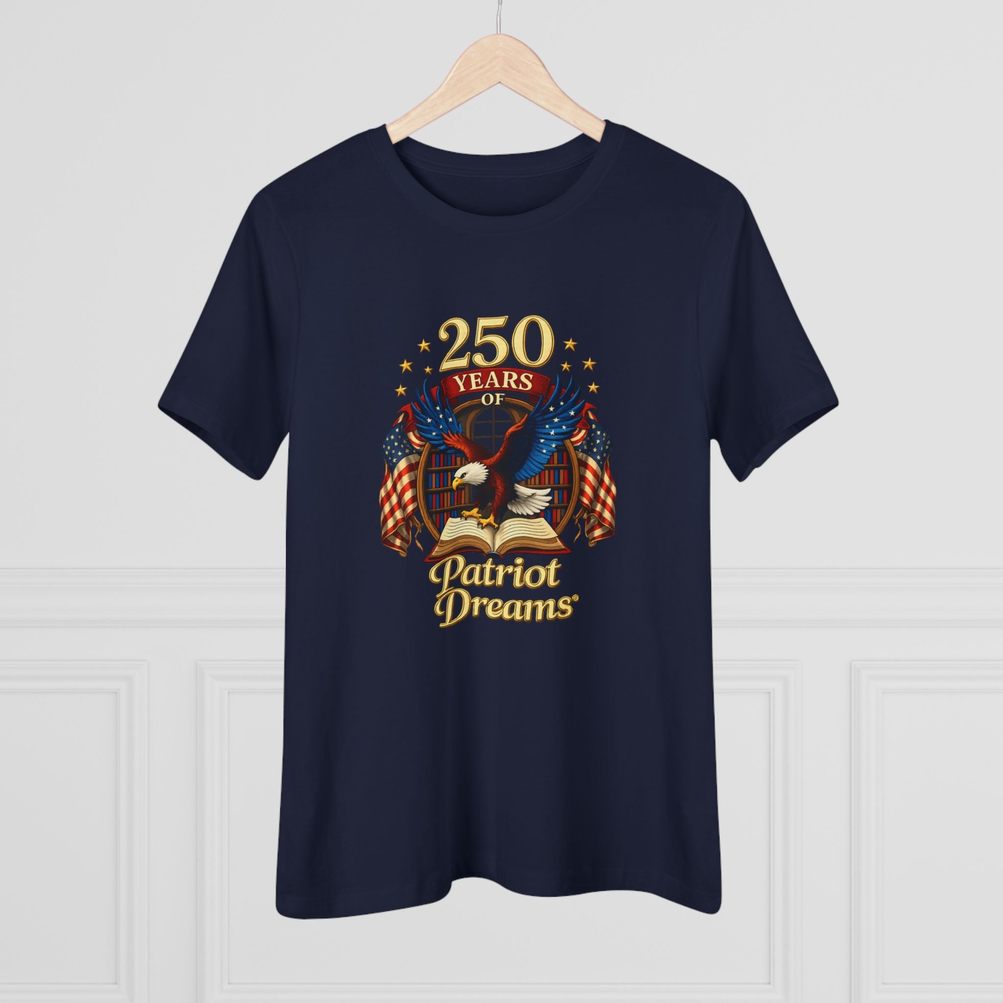 Celebrate 250 Years Golden | Patriot Dreams | Women's Relaxed T-Shirt