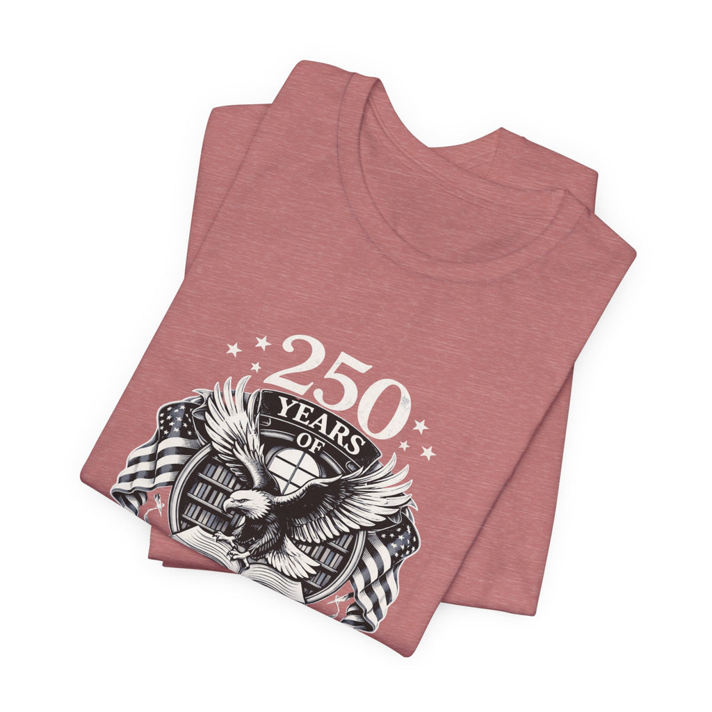 Celebrate 250 Years | Patriot Dreams | BW Logo | Jersey Unisex T-Shirt