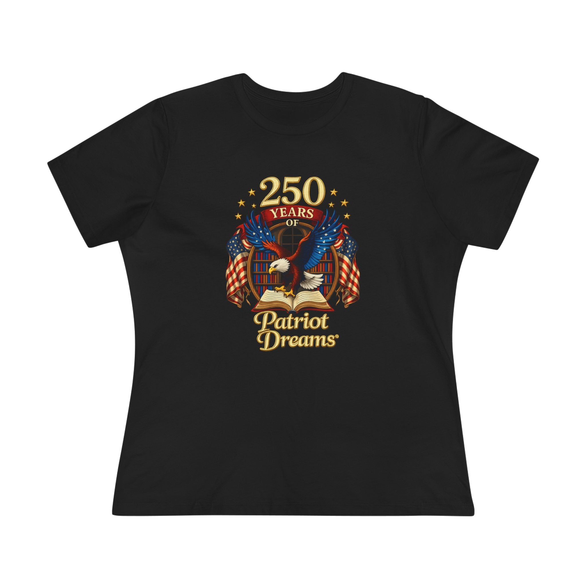 Celebrate 250 Years Golden | Patriot Dreams | Women's Relaxed T-Shirt