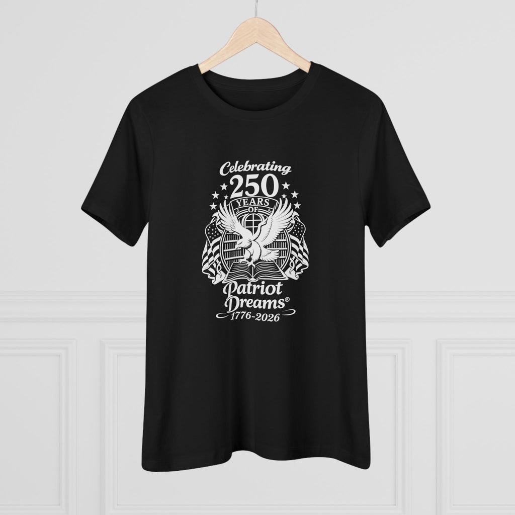 Celebrate 250 Years | White Logo | Patriot Dreams | Women's Relaxed T-Shirt