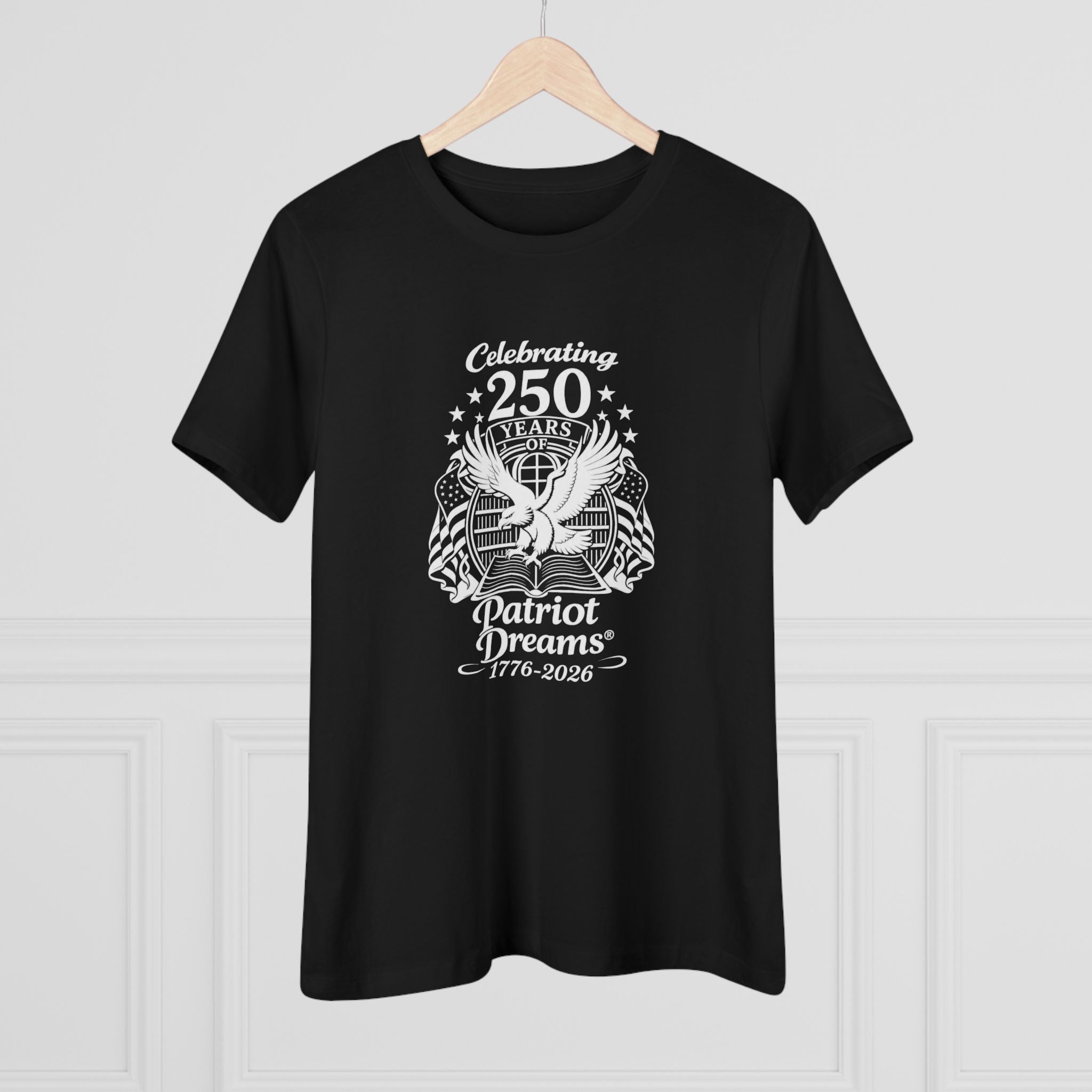 Celebrate 250 Years | White Logo | Patriot Dreams | Women's Relaxed T-Shirt