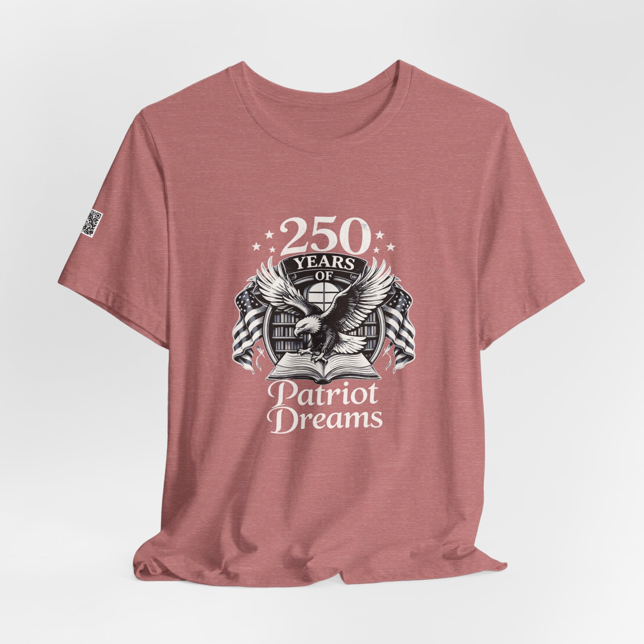 Celebrate 250 Years | Patriot Dreams | BW Logo | Jersey Unisex T-Shirt