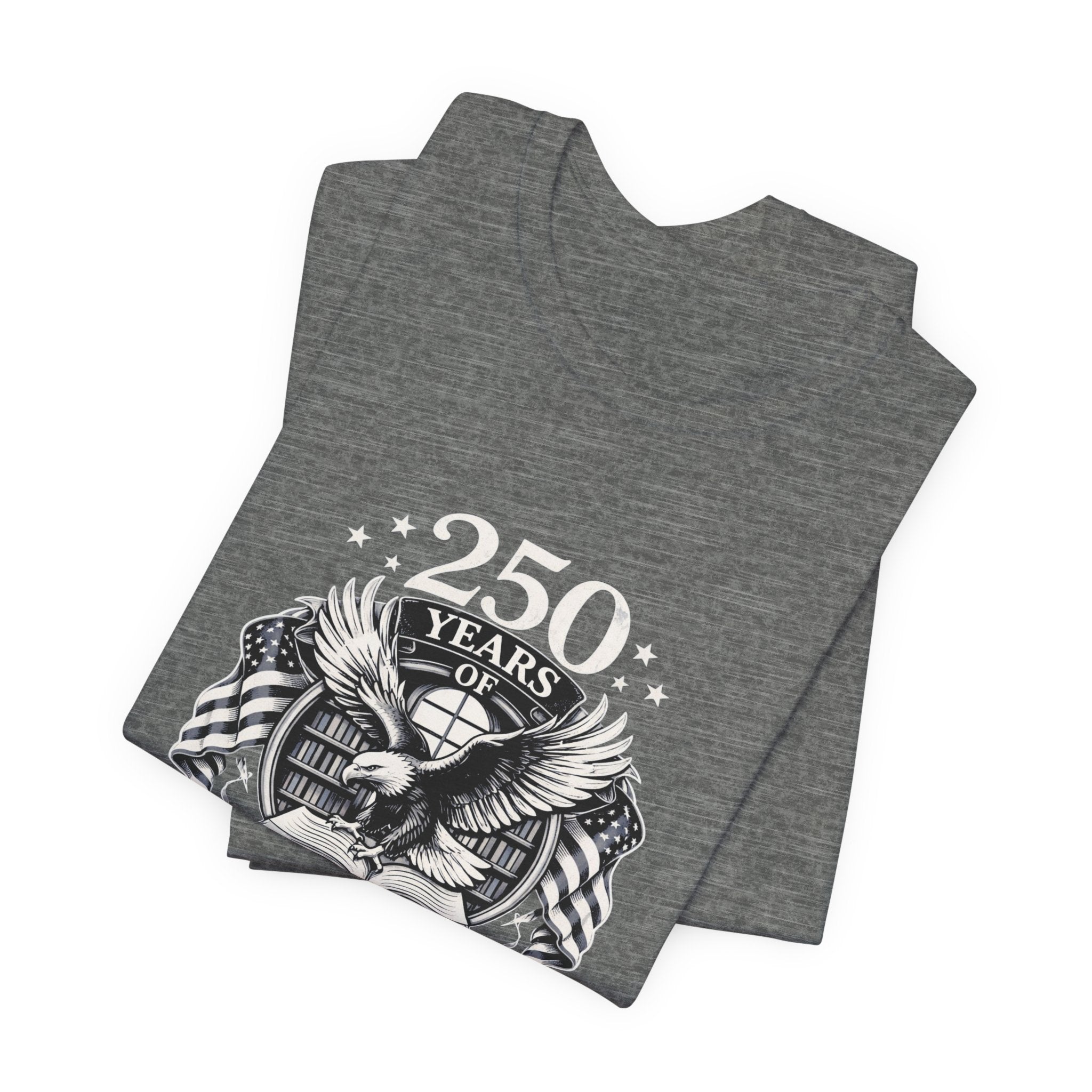 Celebrate 250 Years | Patriot Dreams | BW Logo | Jersey Unisex T-Shirt