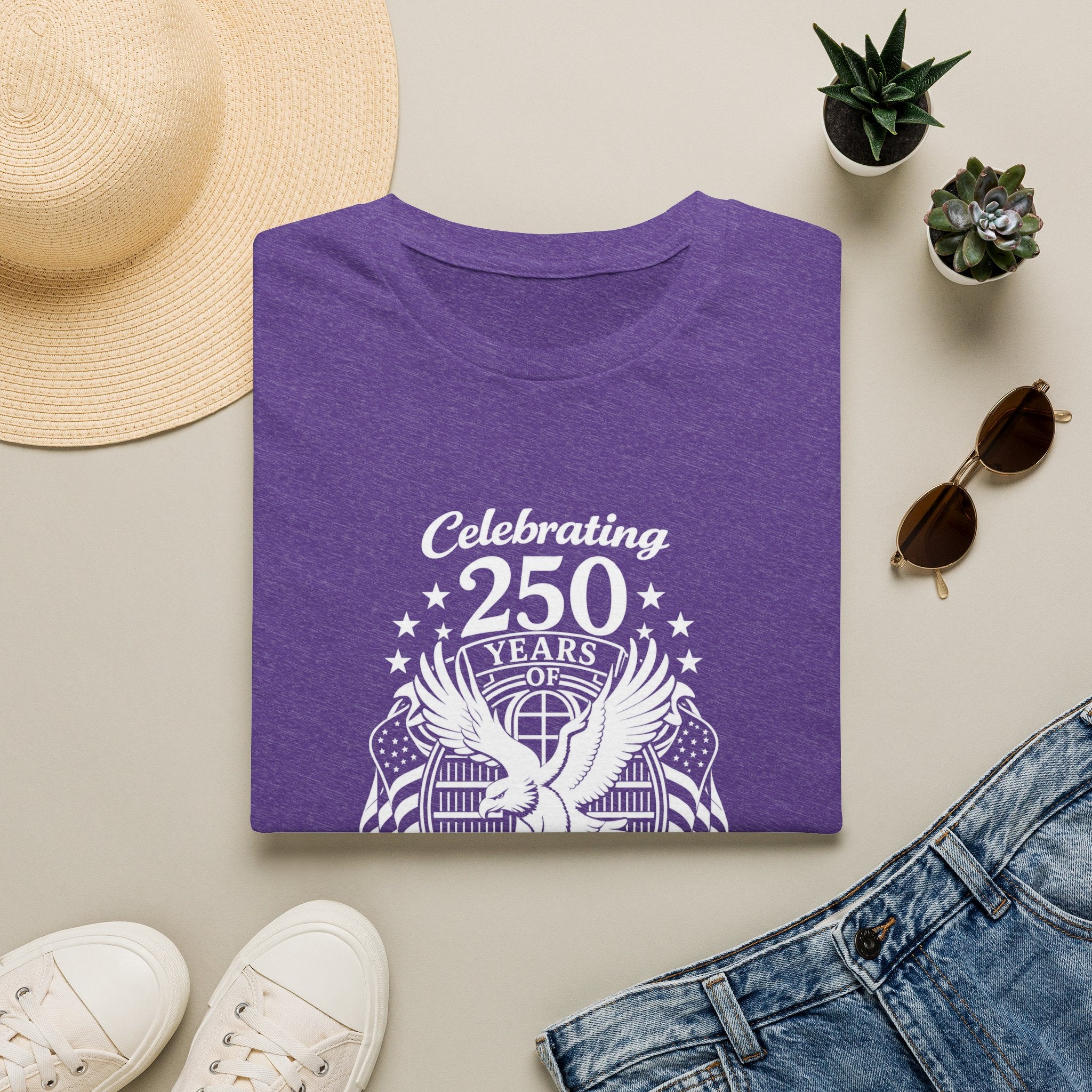 Celebrate 250 Years | White Logo | Softstyle Unisex T-Shirt