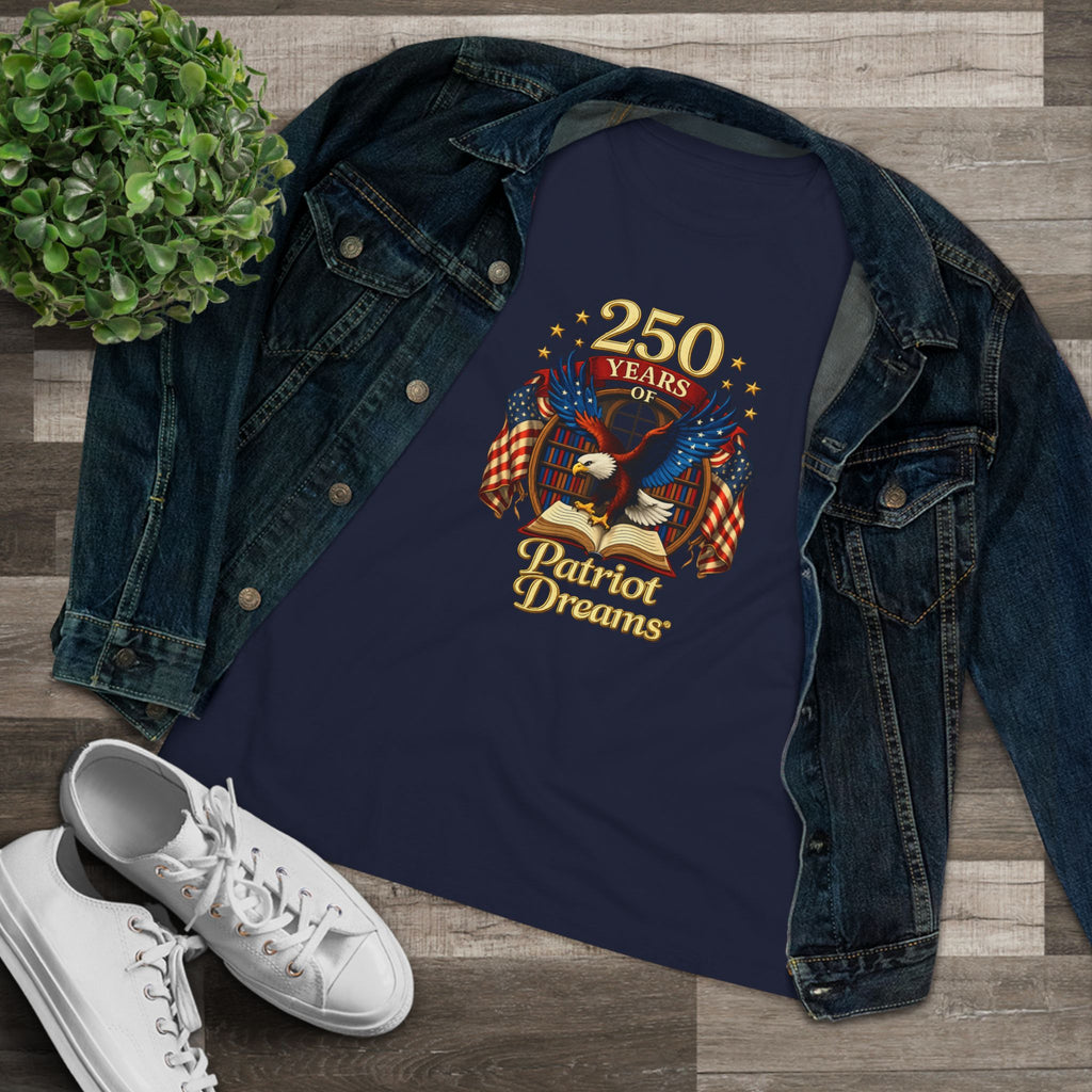 Celebrate 250 Years Golden | Patriot Dreams | Women's Relaxed T-Shirt