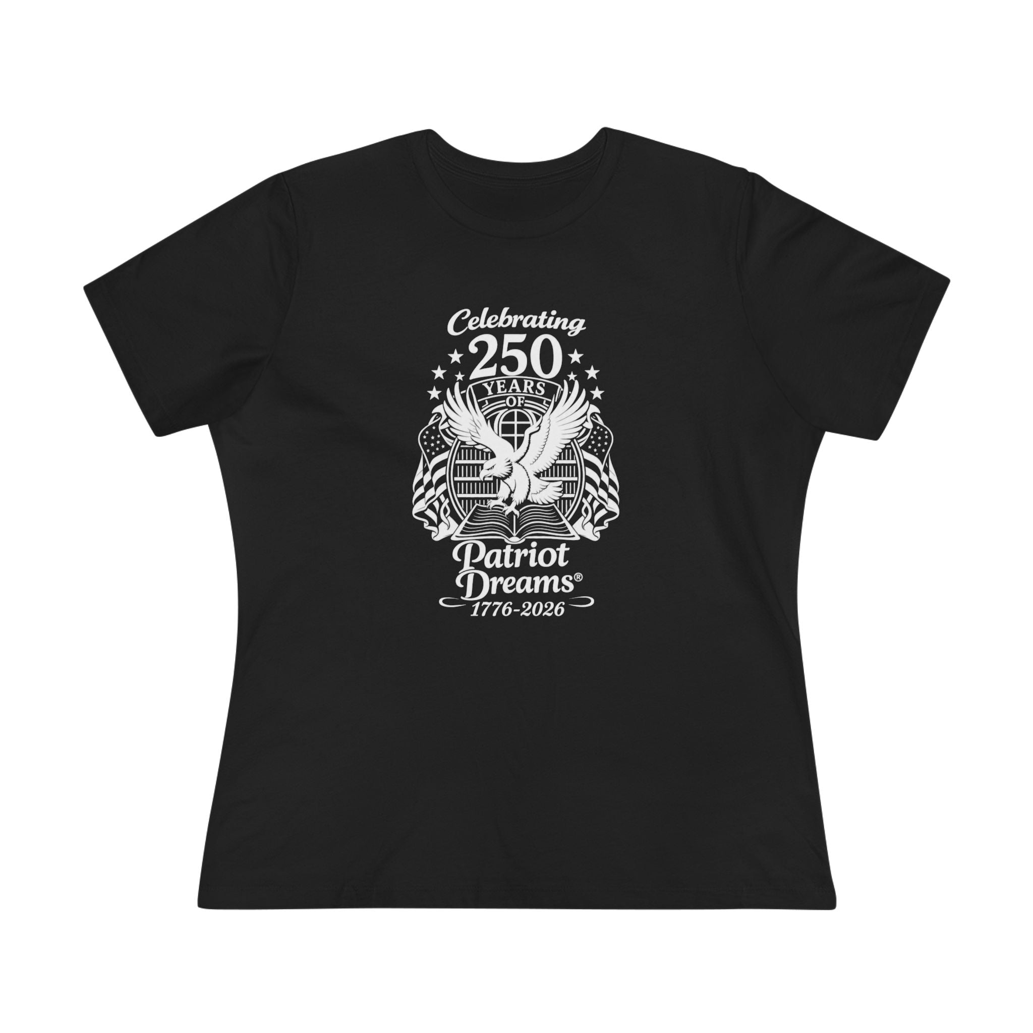 Celebrate 250 Years | White Logo | Patriot Dreams | Women's Relaxed T-Shirt