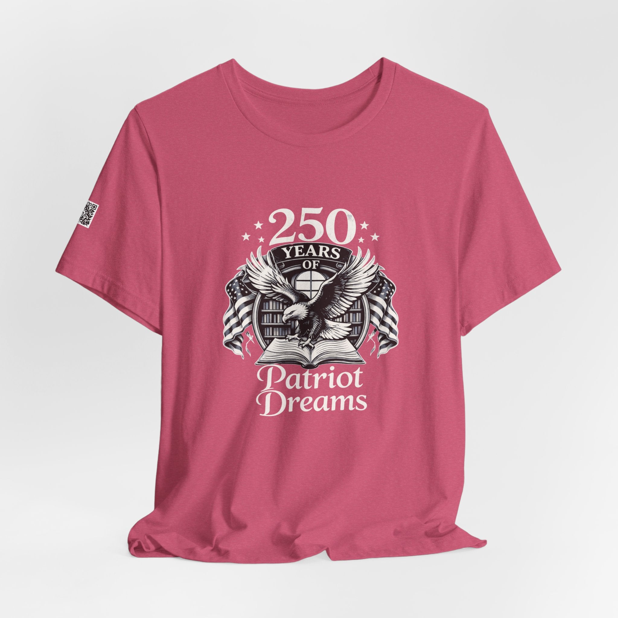Celebrate 250 Years | Patriot Dreams | BW Logo | Jersey Unisex T-Shirt