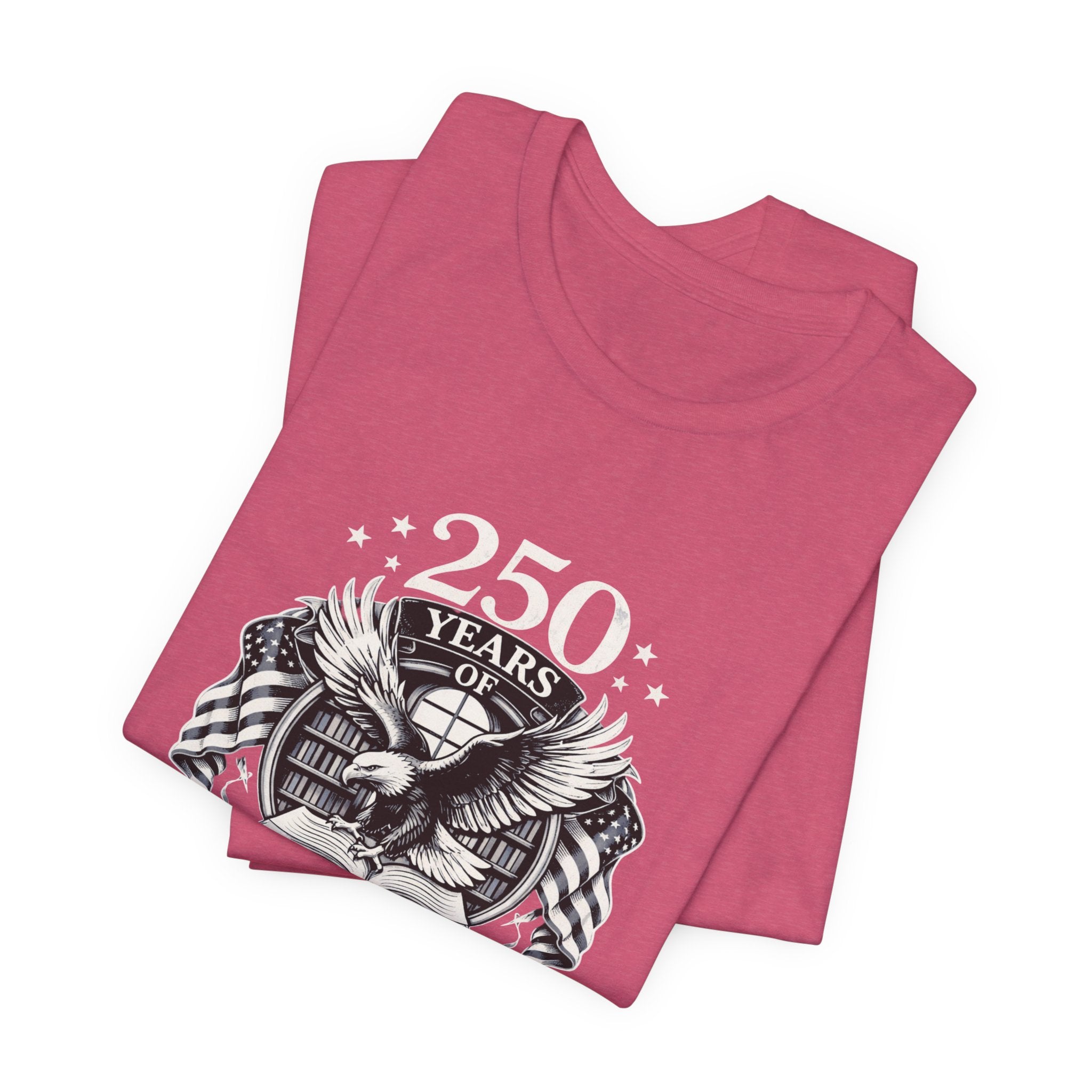 Celebrate 250 Years | Patriot Dreams | BW Logo | Jersey Unisex T-Shirt