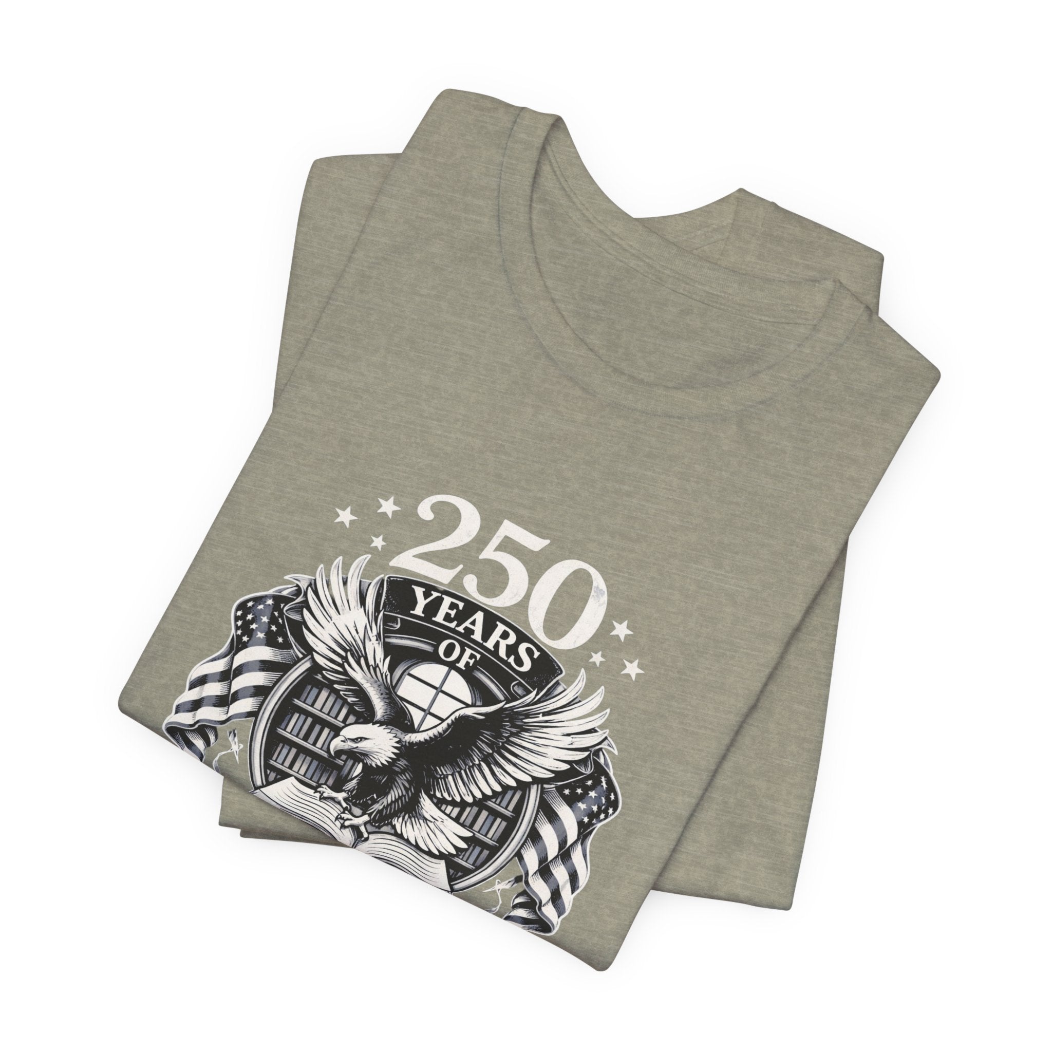 Celebrate 250 Years | Patriot Dreams | BW Logo | Jersey Unisex T-Shirt