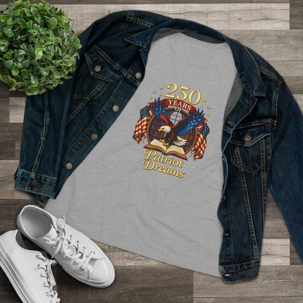 Celebrate 250 Years Golden | Patriot Dreams | Women's Relaxed T-Shirt