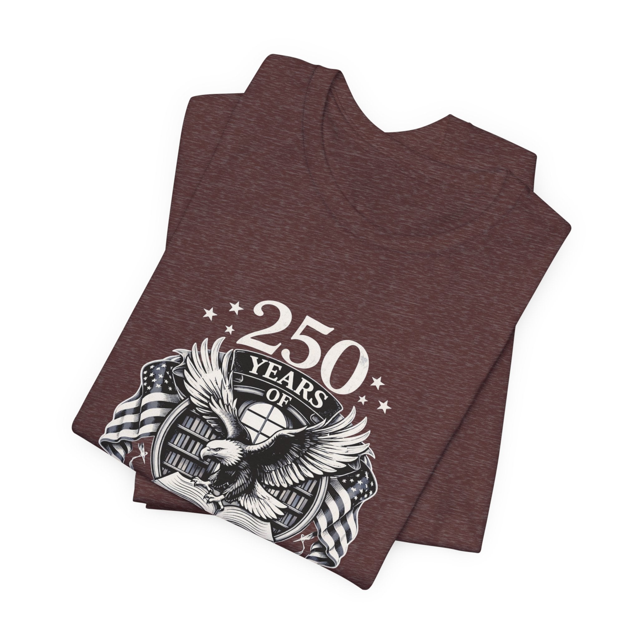 Celebrate 250 Years | Patriot Dreams | BW Logo | Jersey Unisex T-Shirt
